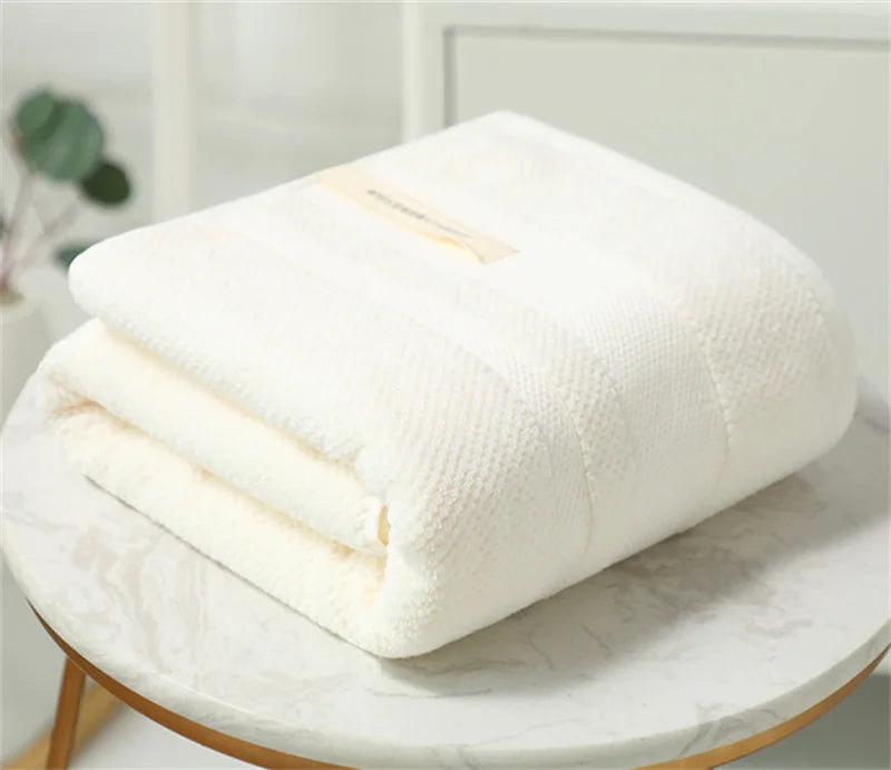 grande serviette bain coton épais séchage rapide texture tissée moderne grande taille rectangulaire