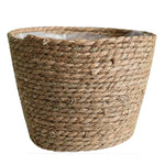 panier tissé motif géométrique rustique intérieur extérieur plantation plante décoration naturelle