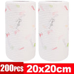 serviettes cuisine blanc texturées pratiques adhésives non tissées microfibre nettoyage respectueuses environnement pack 100PCS