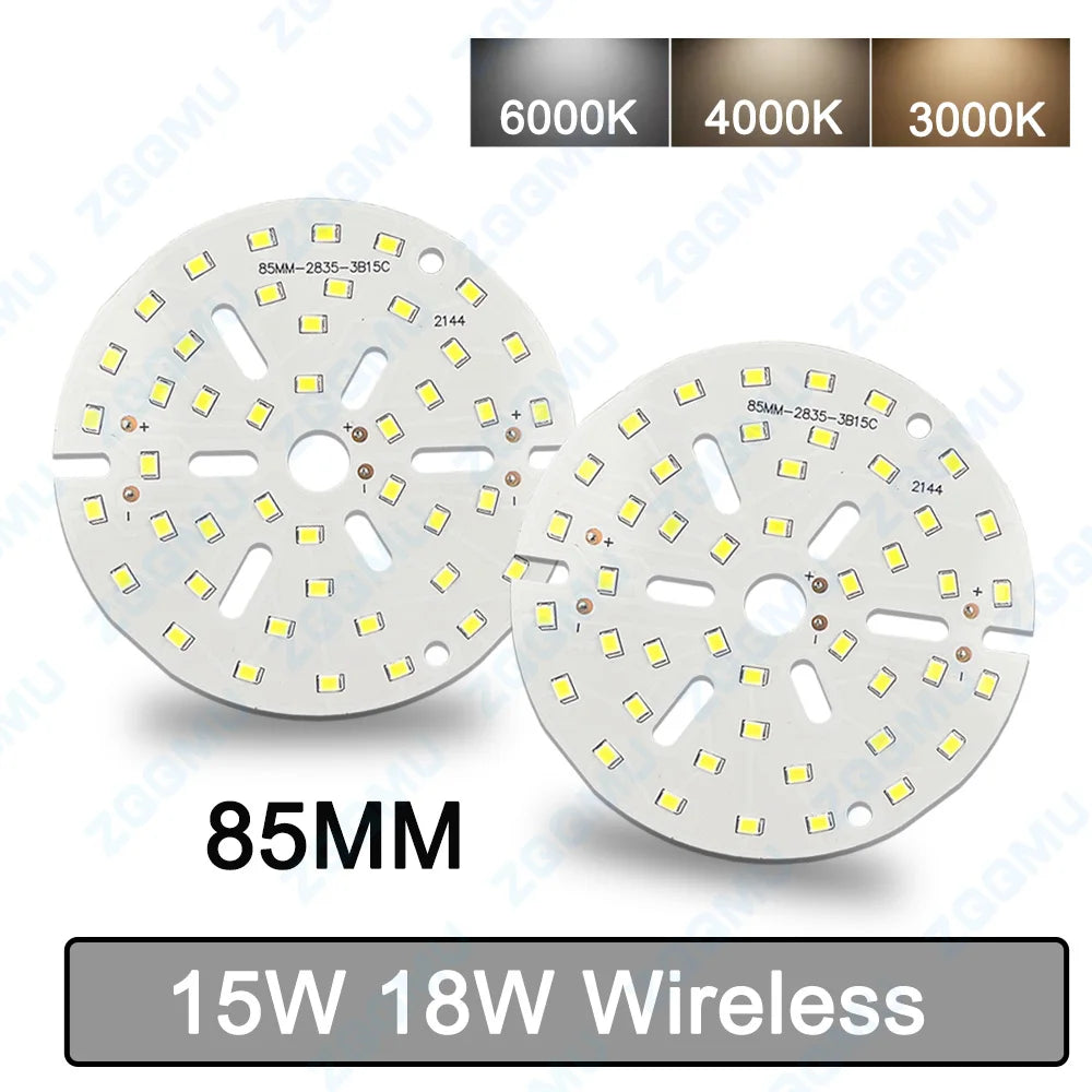 plaque led 18w 85mm blanc moderne diodes led 54 85v ccc certifié 45 48v