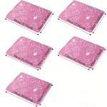 tapis changement imperméable rose coeurs blancs moderne protège lit anti bactéries 70cm 90cm