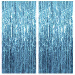 rideau paillettes bleu clair festif décoration anniversaire mariage événement opacité 3.28ft 6.58ft 2paquets