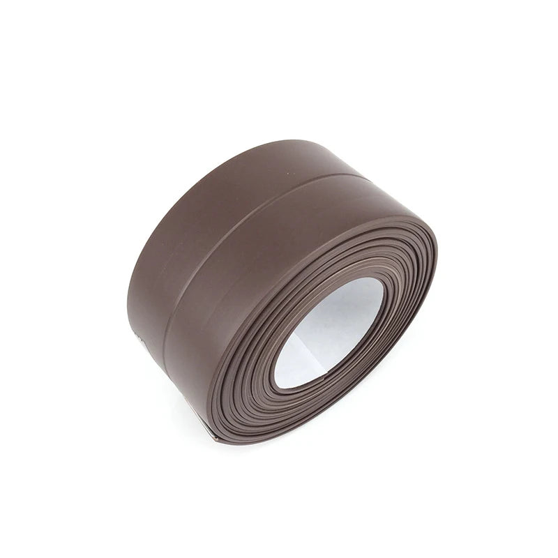 ruban joint autoadhésif pvc blanc imperméable salle bain cuisine toilette durable flexible installable