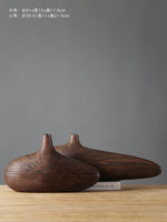 vase bois rayures modernes décoration sculpture décorative marron minimaliste