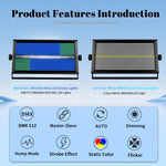 projecteurs led strobe rgbw 960 diodes 250w moderne spectacle discothèqueévénementiel