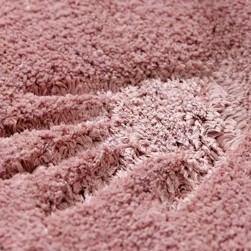 tapis bain poilu antidérapant imperméable résistant couleur gris moderneintérieur prière cuisine chambre