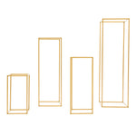 supports fleurs dorés modernes métal structure géométrique 40cm 60cm 80cm 100cm