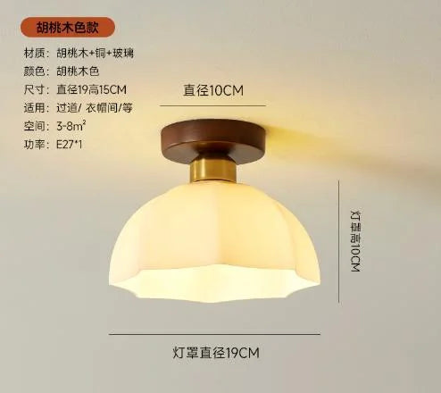 lampe moderne marron clair minimaliste éclairage quotidien bois verre ampoules led autonome