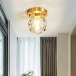 lampe moderne verre transparent noir doré élégante sphérique éclairage contemporain