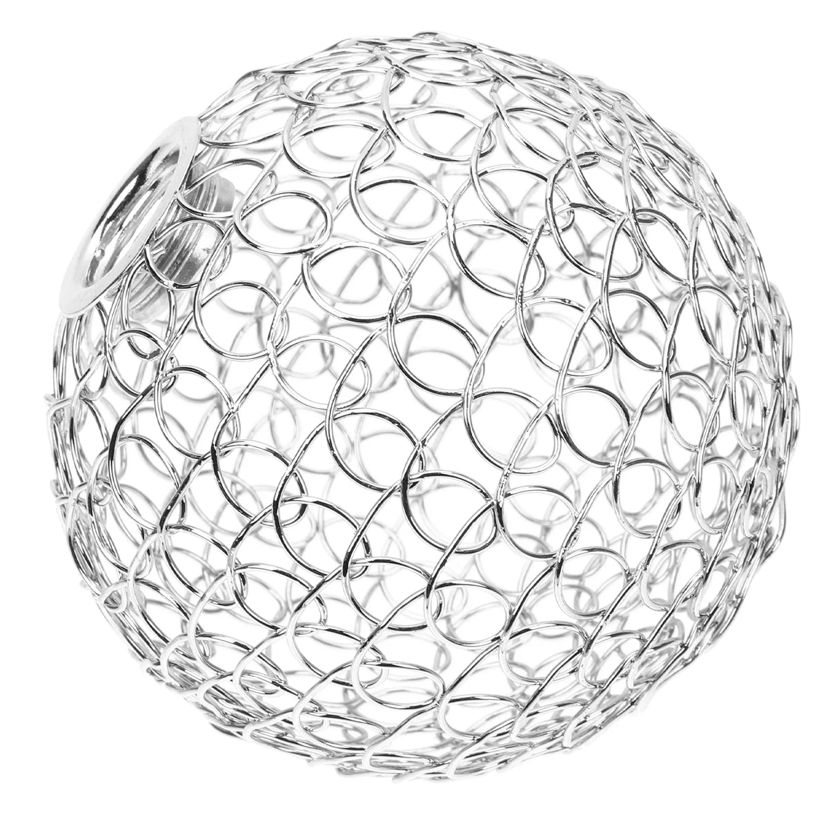 boule décorative transparente moderne réseau cercles entrelacés tringle suspension petite chambre salon unique