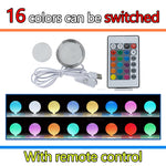 kit lampe led diy ajustable aluminium usb télécommande couleur réseau mailles adhésif blanc chaud