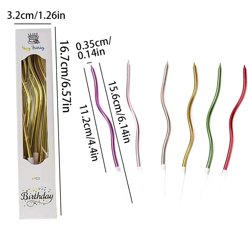 bougies gâteau or rose vert violet blanc lisses brillantes moderne festif anniversaire mariage fiançailles