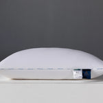 oreiller polyester blanc uni moderne 48x74cm literie voyage douillet orthopédique stripe