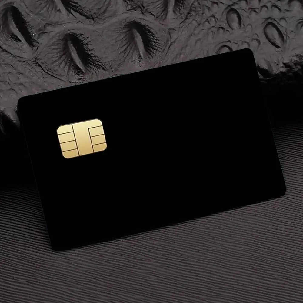 protège cartes adhésifs noirs unis modernes rechargeables banque carte crédit 53x85mm