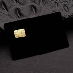 protège cartes adhésifs noirs unis modernes rechargeables banque carte crédit 53x85mm