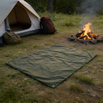 tapis camping sol pratique résistant vert olive polyester imperméable uni