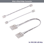 rubans led jaune blanc moderne clips connecteurs câbles alimentation 24v ip20 1000mm 2000mm 3000mm