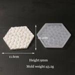 plaque décorative silicone hexagonale moderne blanc fixations invisibles carreaux muriaux fonds télévision