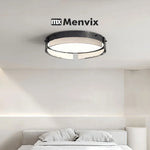 plafonnier led moderne verre noir texture métallique clips fixation éclairage quotidien télécommande ampoules led