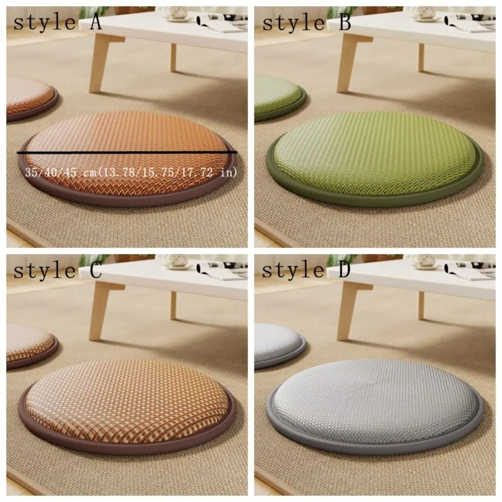 coussin sol moderne vert gris beige tissé mousse pe polyester coton