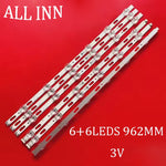 bande led adhésive blanche moderne 962mm longueur leds bande 3v tension kit 6pcs