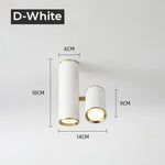 Spot LED moderne réglable argent noir blanc doré monté surface chambre cuisine salle manger