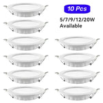 projecteurs led blancs modernes 12w 20w 4000k 6500k 7w 9w 220v cuisine salon