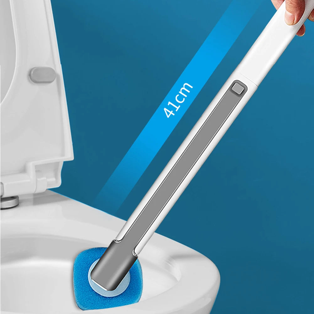 brosse toilette jetable bleu blanc rechargeable nettoyant moderne pratique récharges