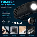 lampe frontale led rechargeable modes éclairage noir jaune blanche rouge bandes élastiques cible fishing