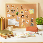 stickers multicolores animaux cartoon adhésifs variés fruits aliments usage quotidien 50 pièces papier