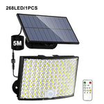 lampe solaire détecteur mouvement 348 led moderne étanche ip65 abs noir blanc télécommande clips