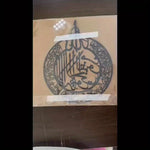 décoration murale moderne plaque fer calligraphie arabe motifs géométriques noir opaque maison