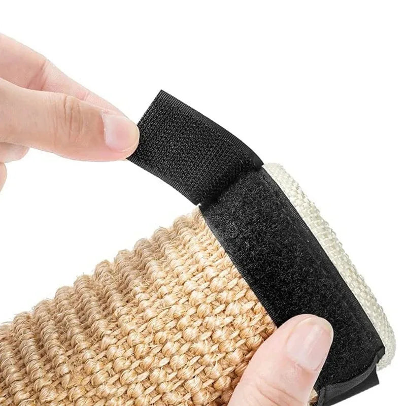 griffoir chat tapis sisal fibreux protection meubles adhésif beige noir moderne tressé sécurisé