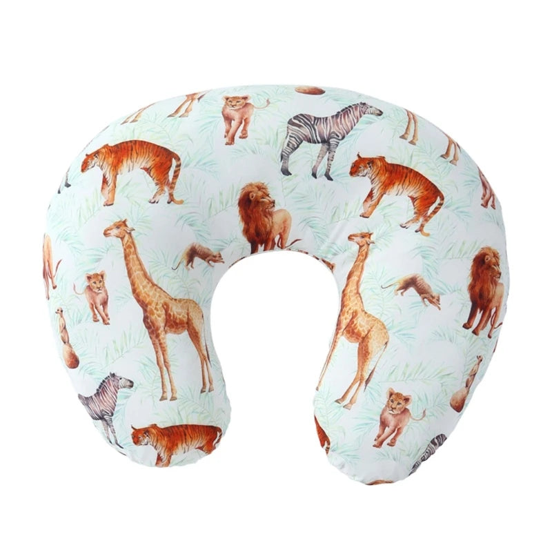 coussin voyage ergonomique forme coton motif fleurs animaux voyage confort bébé enfant