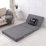 matelas pliant portable éponge tapis couchage sol noir moderne fonctionnel