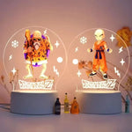 lampe led dragon ball transparente personnages goku animation décoration noël moderne