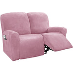 housses canapé relax velours machine lavable moderne rose clair gris bleu marron vert foncé