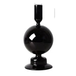 supports bougies rose transparent moderne minimaliste sans motif décoration intérieure chandelles mariage tables