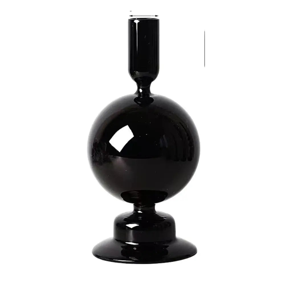 supports bougies rose transparent moderne minimaliste sans motif décoration intérieure chandelles mariage tables