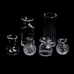 vases transparents decoratifs vintage accessoires decoration maison pouppee jouets enfants miniature 112èmescale