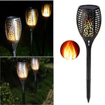 lampe solaire décorative moderne motif floral noir tringle sol ip65 led extérieure halloween jardin