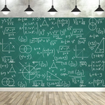 toile fond scientifique illustrations mathématiques chimie géométrie physique noire polyester grande taille