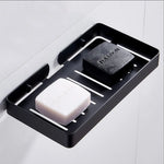 porte savon mural moderne acier inoxydable finition chrome noir blanc doré rose doré