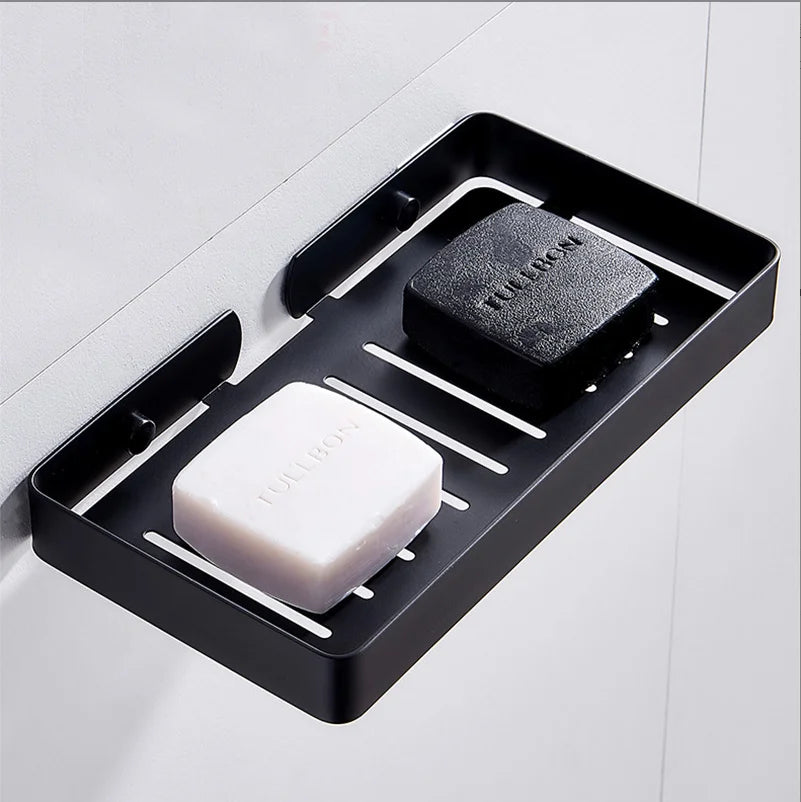 porte savon mural moderne acier inoxydable finition chrome noir blanc doré rose doré