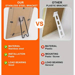 supports photo adhésifs métal noir blanc bois clair décoratifs minimalistes paquet
