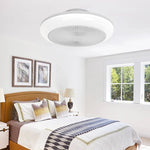 ventilateur blanc moderne grille ventilation fixations télécommande lumineux flux 2000 82000 volts simple