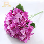 bouquet artificiel hortensia bleu rose blanc moderne vase