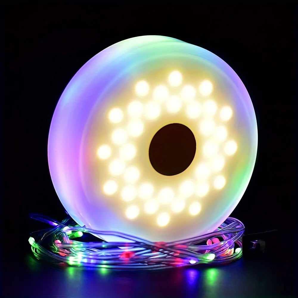 guirlande lumineuse solaire led blanc vert olive moderne portable camping extérieur autonomie ip65 abs