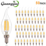 ampoule led filament transparente moderne 2700k 6w e12 25000h blanc chaud 4w 6500k 35x110mm