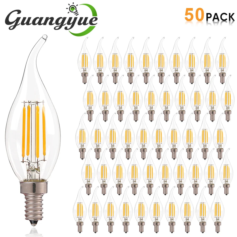 ampoule led filament transparente moderne 2700k 6w e12 25000h blanc chaud 4w 6500k 35x110mm